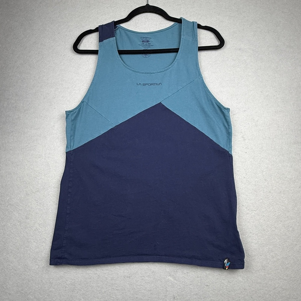 Men's La Sportiva Organic Cotton Active Dude Tank Climbing Outdoor Colorblock M